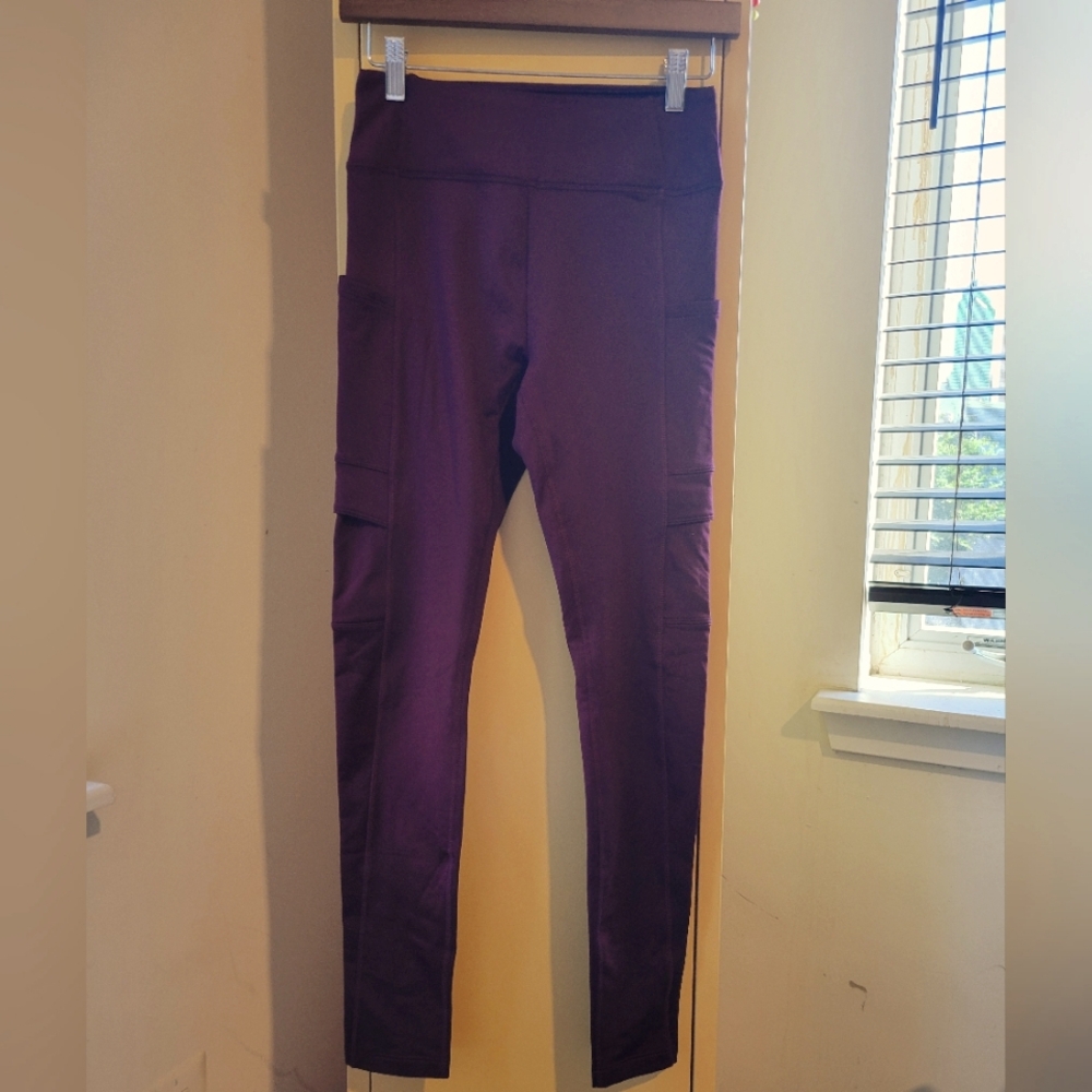 PINK  burgundy leggings
